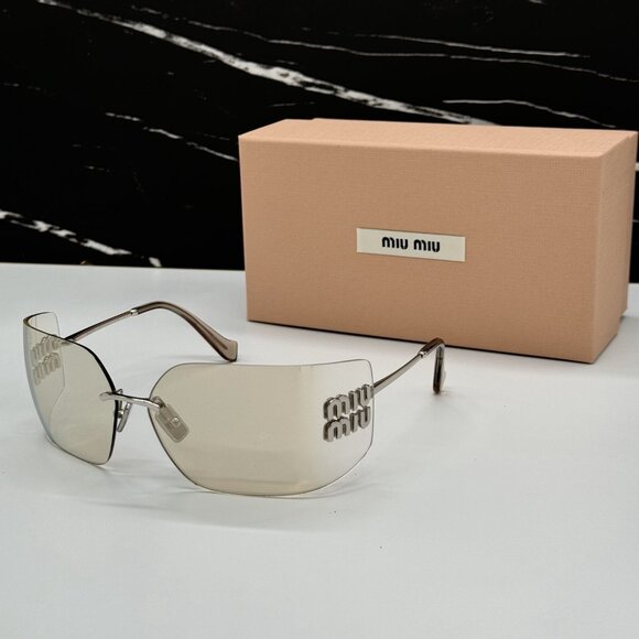 NEW MIU MIU RUNWAY SUNGLASSES MIU MIU MU54YS 1BC10F OVERSIZED WOMEN SUNGLASSES main image 13